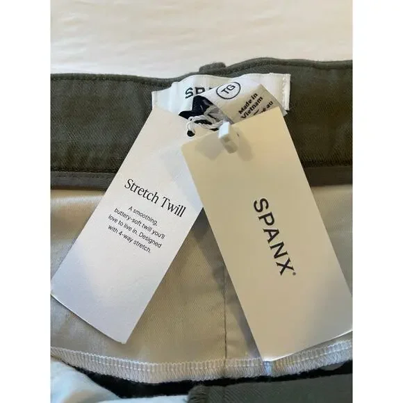 NWT: Spanx ST Crop Wide Leg 2.0 in Dark Pine Size XL - Picture 5 of 8